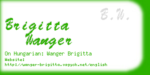 brigitta wanger business card